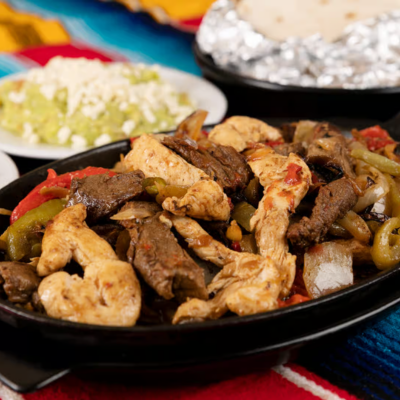 Fajitas de Res y Pollo