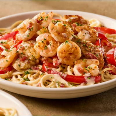 Chicken & Shrimp Carbonara (1390 cal)