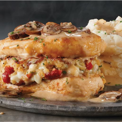 Stuffed Chicken Marsala (950 cal)