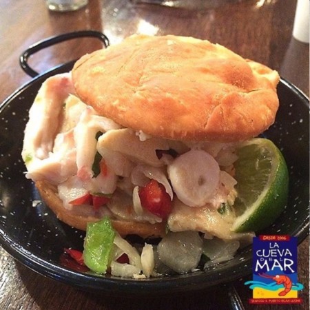 Arepa de Pulpo y Carrucho