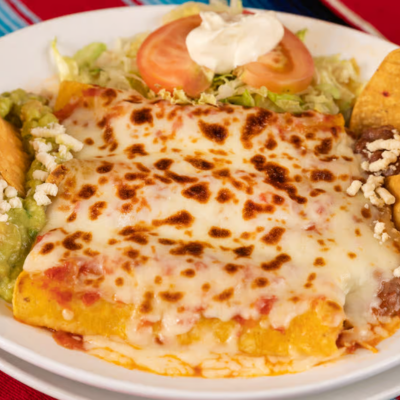 Enchiladas de Chile con Carne de Cerdo o Pollo