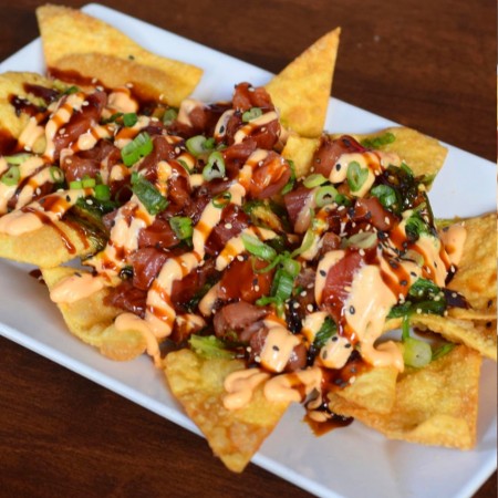 Ahi Tuna Wonton Nachos - Aperitivo