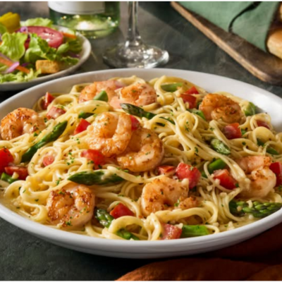 Shrimp Scampi (510 cal)