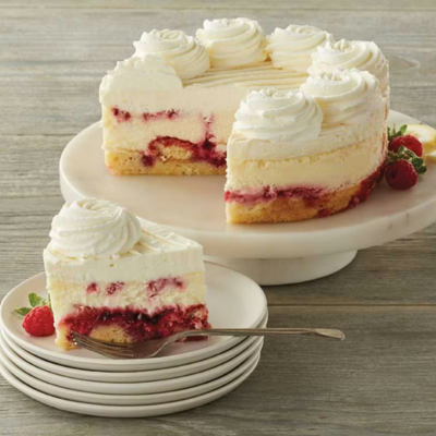 7-Inch Lemon Raspberry Cream Cheesecake