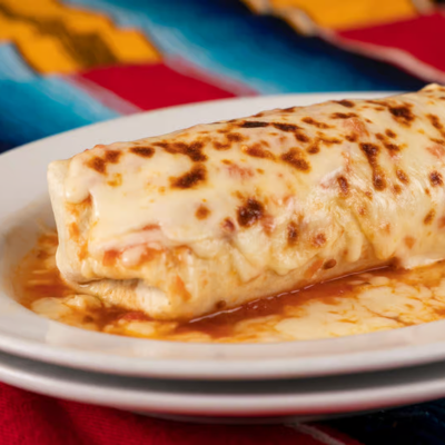 Burrito Suizo Elefante+ de (Pollo, Cerdo, Queso o Refrito)