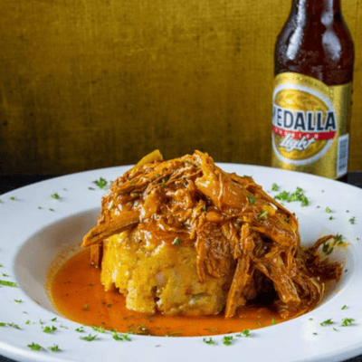 Mofongo Relleno de Ropa Vieja