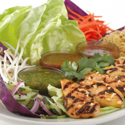 Thai Lettuce Wraps with Chicken