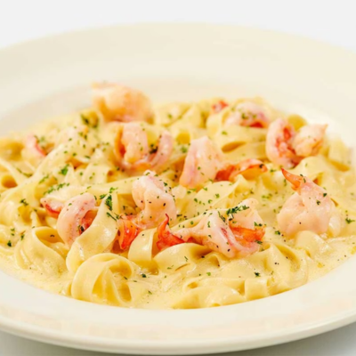 Fettuccini Alfredo with Shrimp