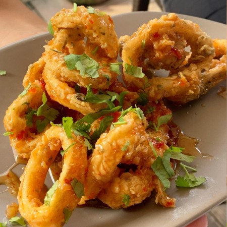Coronitas de Calamares en Sweet Chilli - Aperitivo