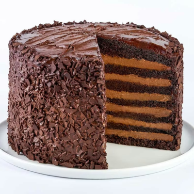 10-Inch Chocolate Tower Truffle Cake
