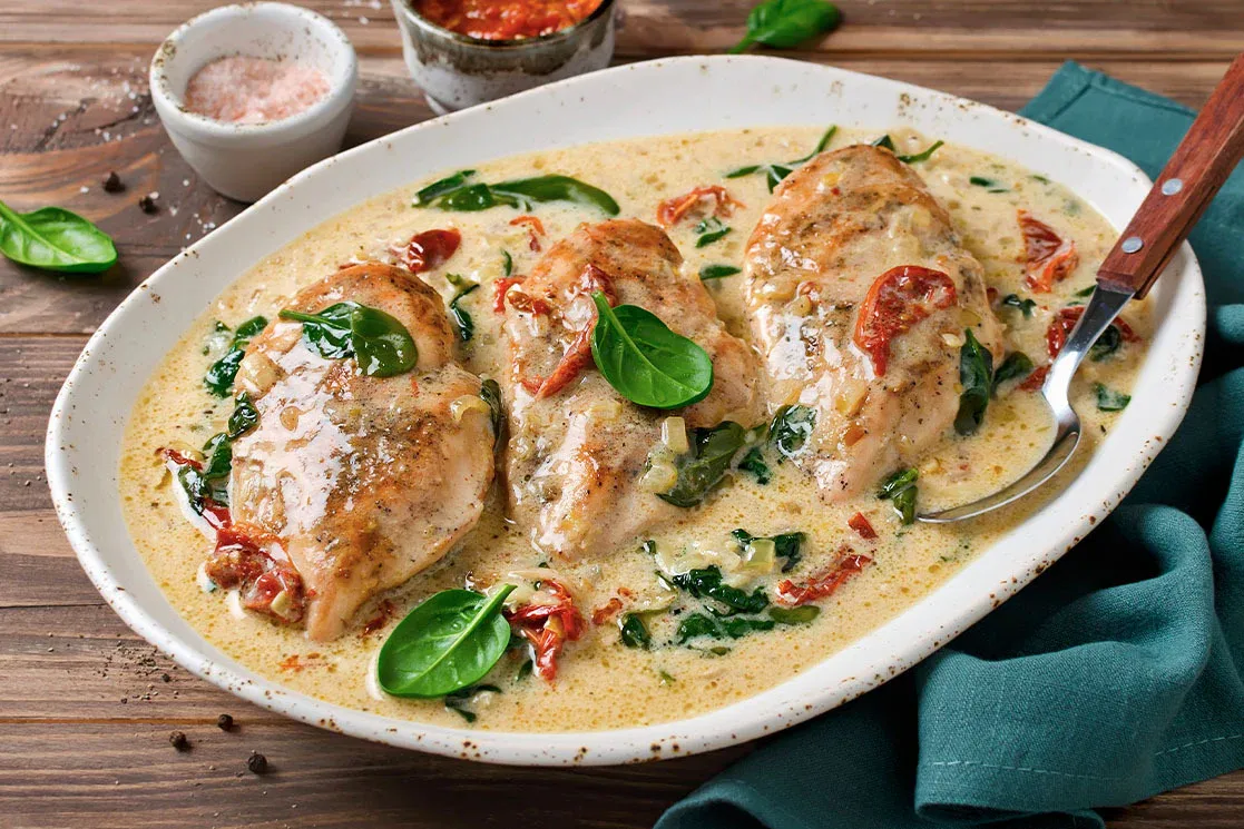 Camarones a la Crema con Mofongo