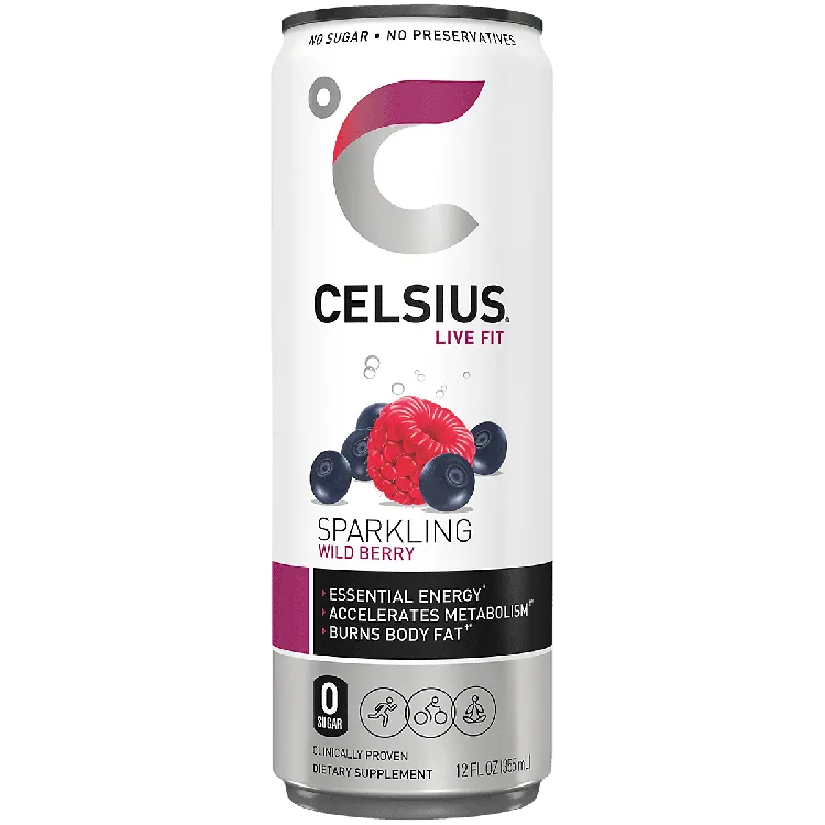 Bebida Energética Celsius Live Fit Wild Berry (Lata) 12oz