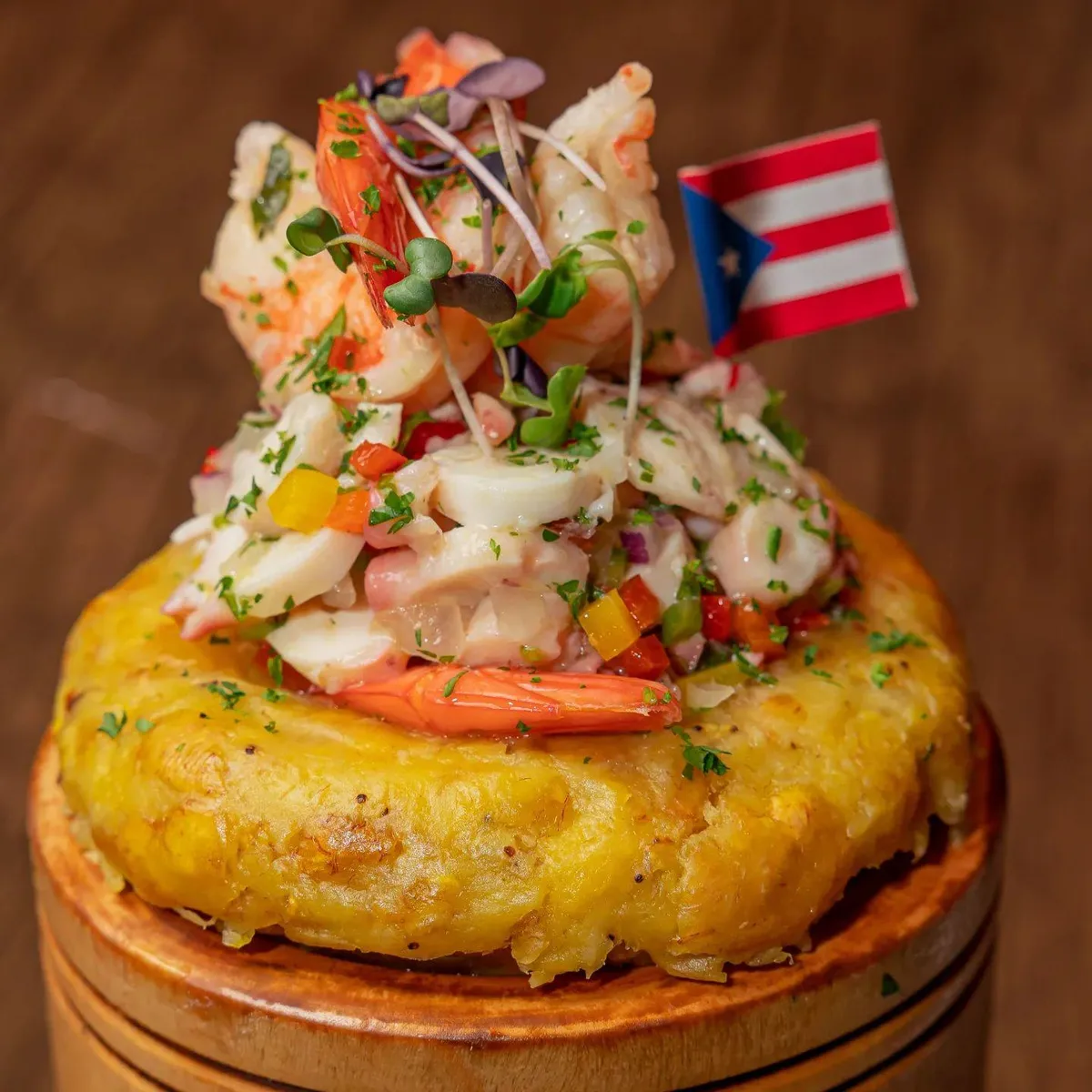 Mofongo Relleno De Camarones
