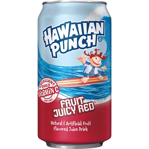 Jugo Hawaiian Punch Fruit Juicy Red Juice (Lata) 12 Oz