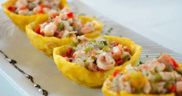 Tostones Rellenos De Pulpo