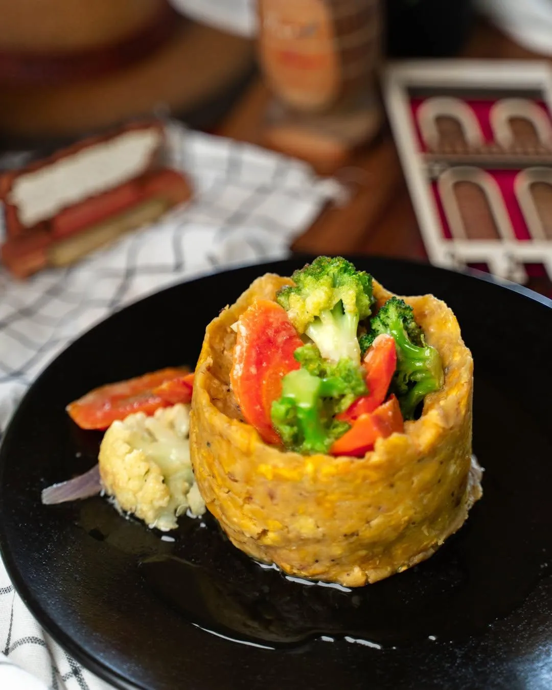 Mofongo Relleno De Vegetales
