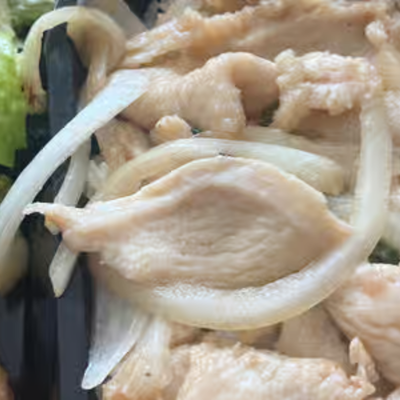 1. Chicken with Garlic Bento