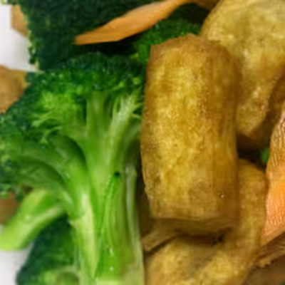 Fried Tofu with Broccoli
