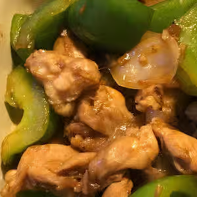 3. Green Pepper Chicken Combo