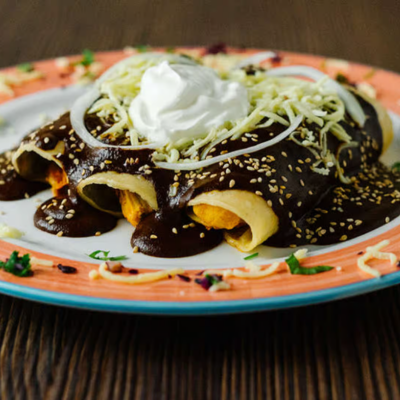 44. Enchiladas de Mole Poblano