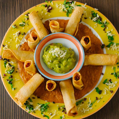 22. Flautas de Pollo (2 personas)