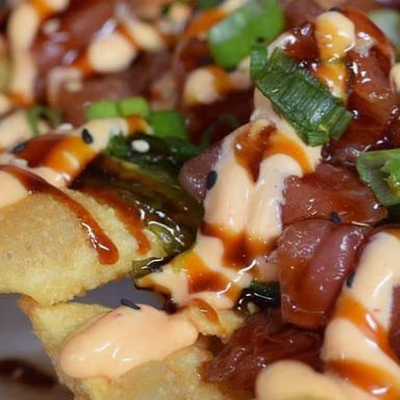 Ahi Tuna - Wonton Nachos