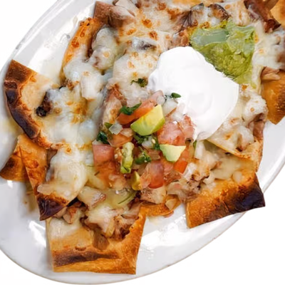 Nachos con Huachinango