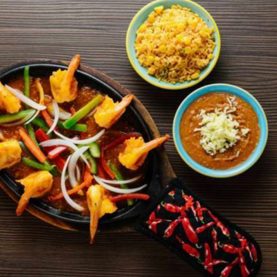 53. Fajitas de Camarones