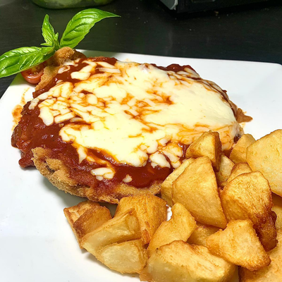 Pechuga de pollo a la milanesa