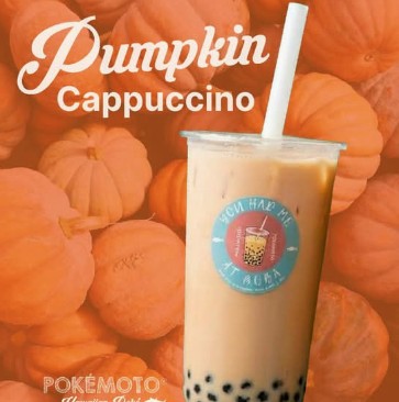 Pumpkin Capuccino Boba Tea