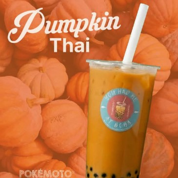 Pumpkin Thai Boba Tea