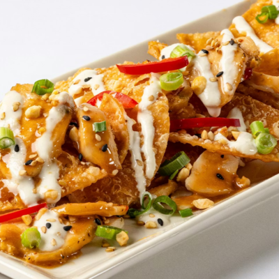 Asian Chicken Nachos