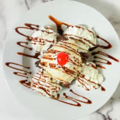 Brownie with Ice Cream