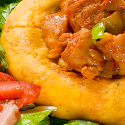 2- Mofongo Relleno de Pollo