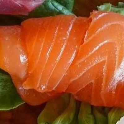 Salmon sashimi